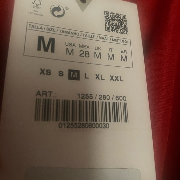 Zara faux red fur jacket - Picture 3 of 6